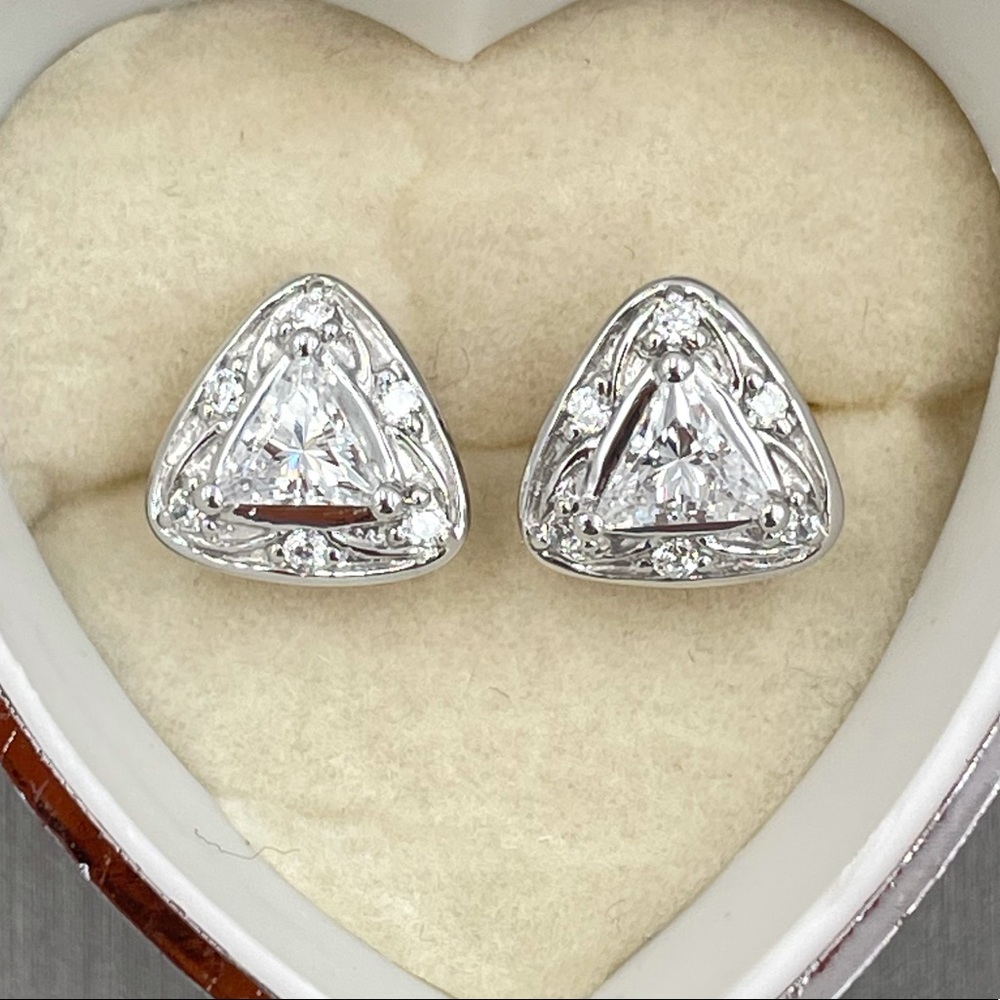 Swarovski crystal earrings studs 925 silver